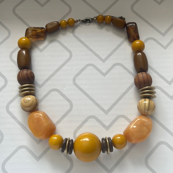 Jewelry Vintage Mustard Yellow Necklace Poshmark